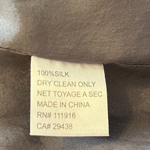 Yumi Kim Claudia Silk Kimono Draped Jacket 8 large grey F1960 - Picture 10 of 10